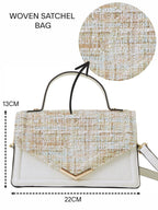 London Leather Textured Adjustable Strap Structured Sling Bag