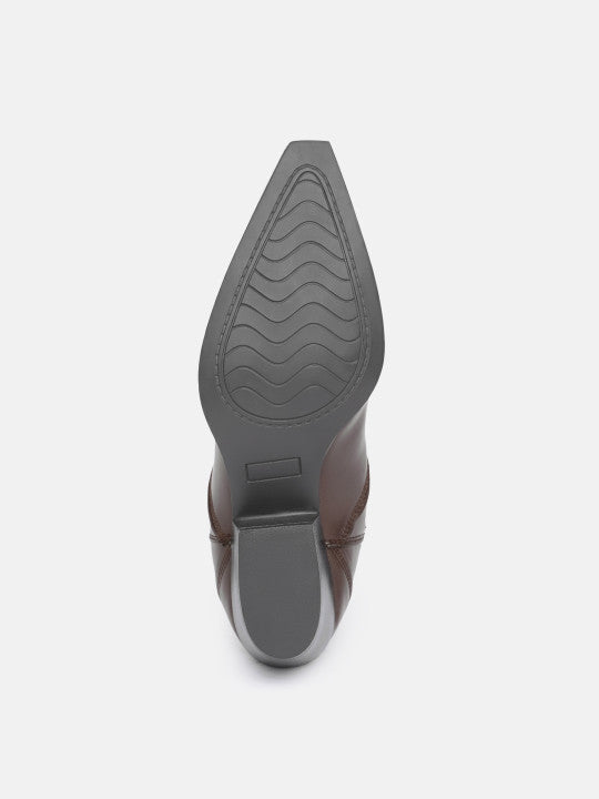 The Life Co. Women Block Heels Solid Boots