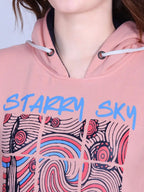 Women Printed Hooded Sweatshirt