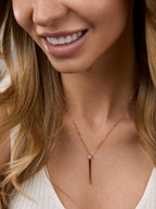 Rose Gold Brass Rose Gold-Plated Necklace