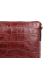Opihi W Animal Leather Tasselled Structured Sling Bag