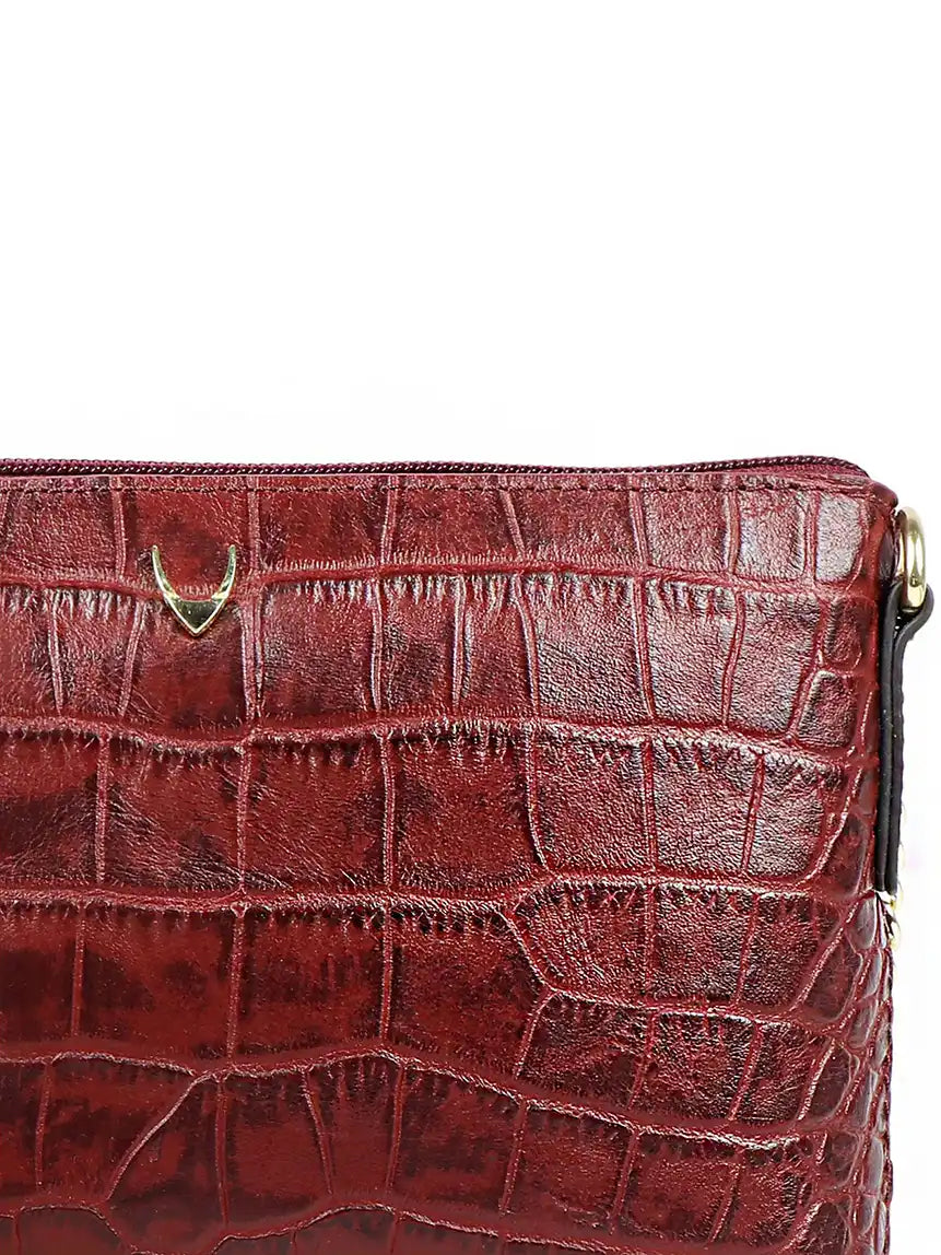 Opihi W Animal Leather Tasselled Structured Sling Bag