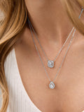 Silver-Toned Brass Silver-Plated Layered Necklace