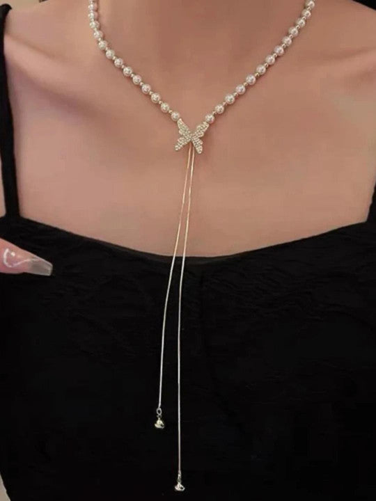 Gold Plated Butterfly Necklace