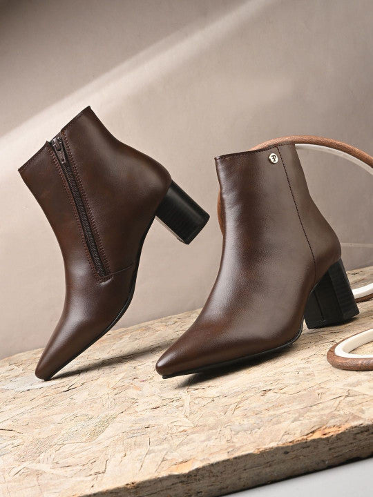 Women Ankle Pointed Shape Boots