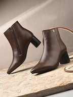 Women Ankle Pointed Shape Boots