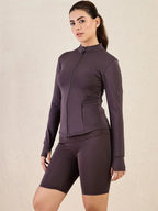 Women Lightweight Antimicrobial Training or Gym Sporty Jacket