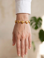 Women Gold-Plated Link Bracelet