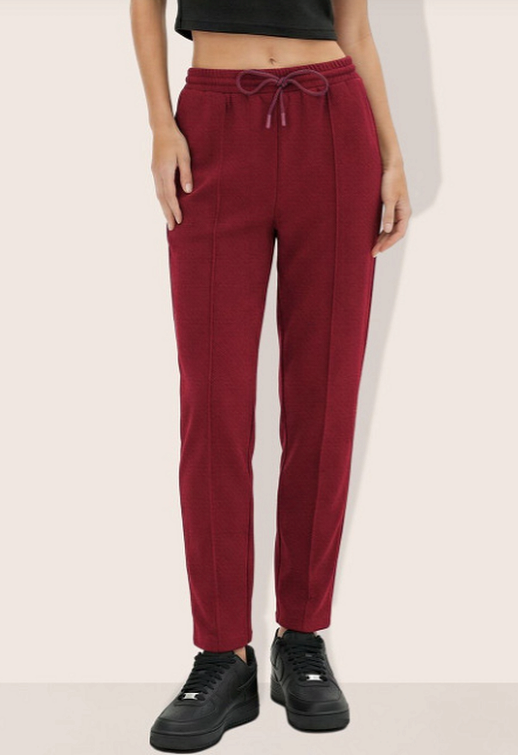 Women Flared High-Rise Trousers