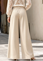 Women Textured Relaxed High-Rise Wrinkle Free Trousers