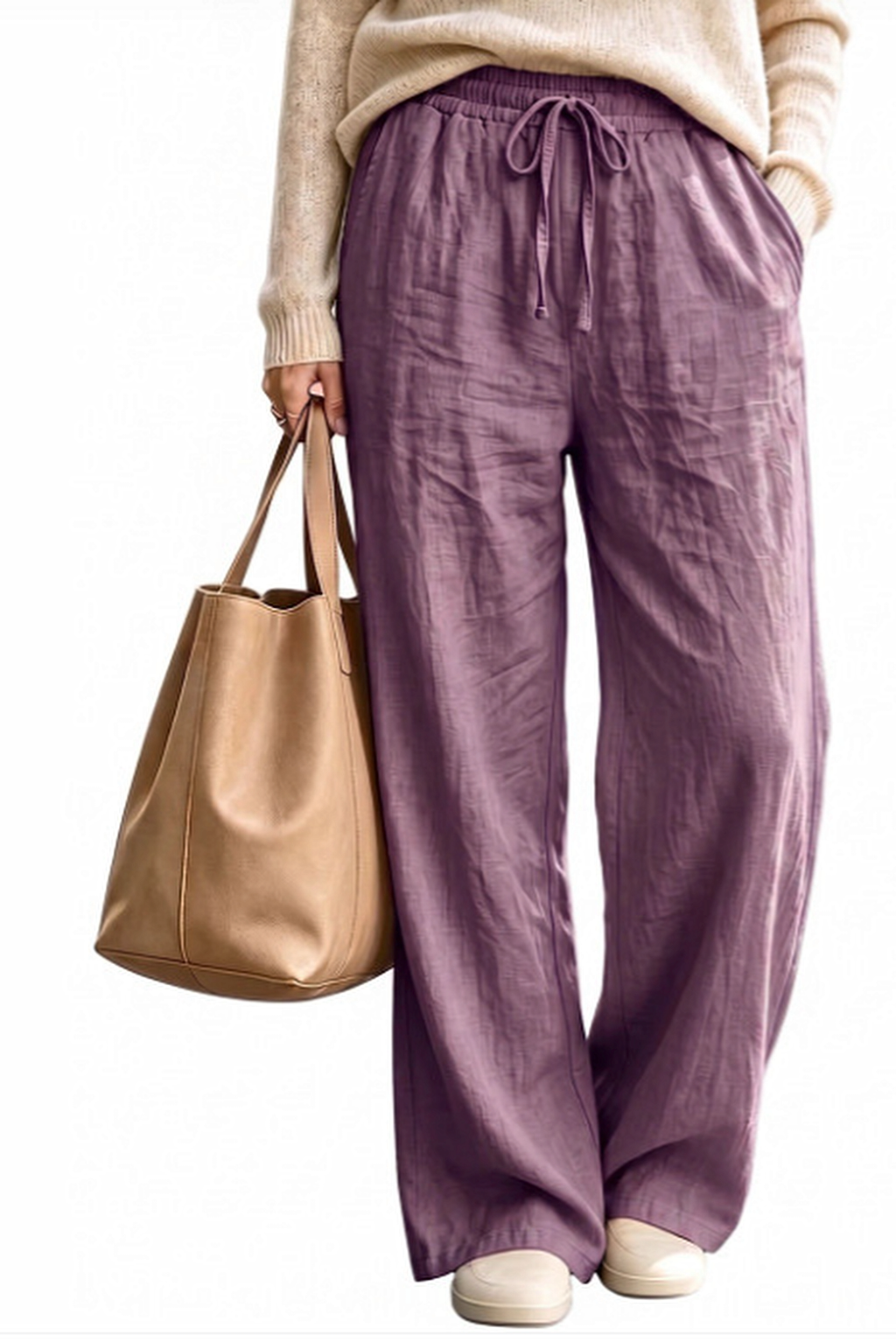 Women Relaxed High-Rise Easy Wash Trousers