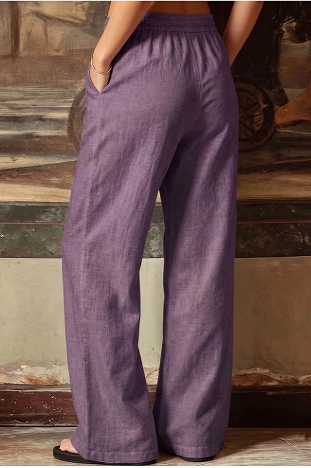 Women Relaxed High-Rise Easy Wash Trousers