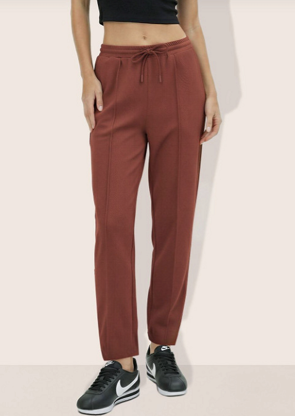 Women Flared High-Rise Trousers