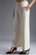 Women Relaxed Wide Leg High-Rise Trousers