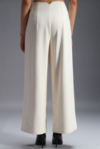 Women Relaxed Wide Leg High-Rise Trousers
