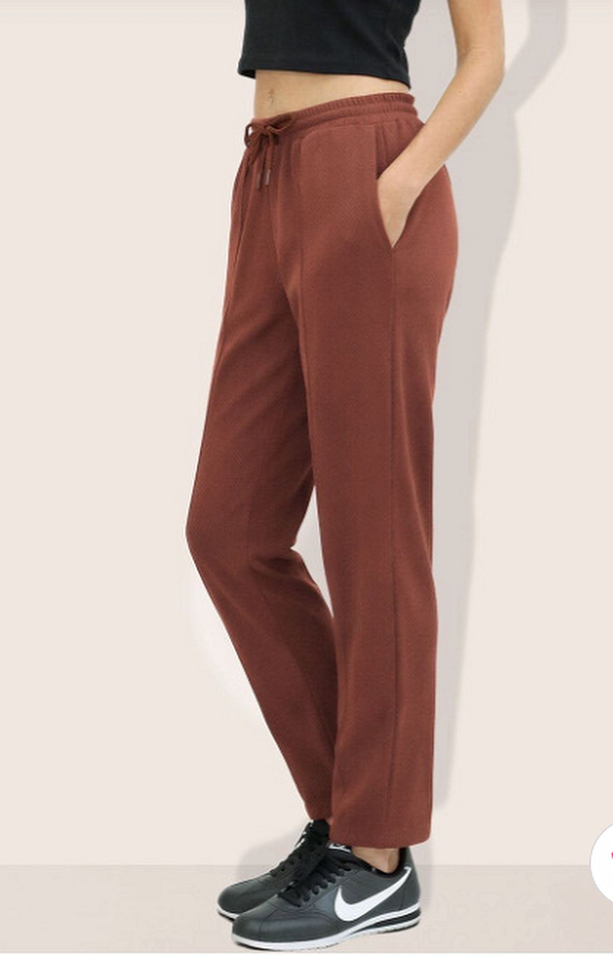 Women Flared High-Rise Trousers