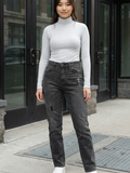 Women Straight Fit Low Distress Stretchable Jeans
