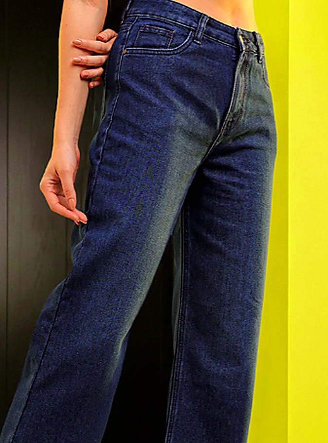 Women Blue Bootcut High-Rise Light Fade Stretchable Jeans