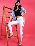 White Women Skinny Fit Clean Look Stretchable Jeans