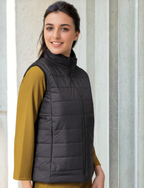 Women Mock Collar Solid Casual Padded Jacket