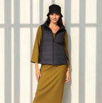 Women Mock Collar Solid Casual Padded Jacket