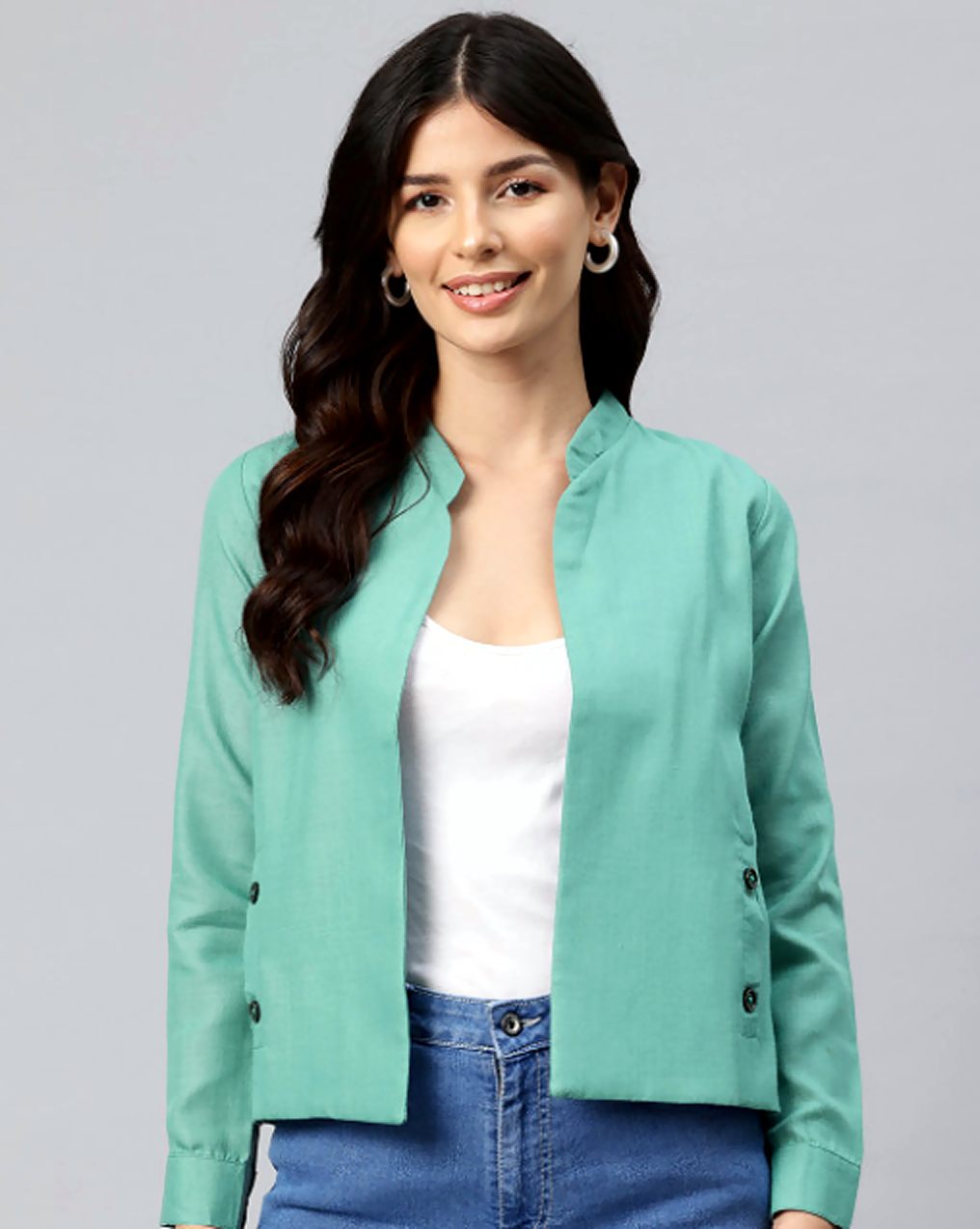 Lightweight Open Front Jacket