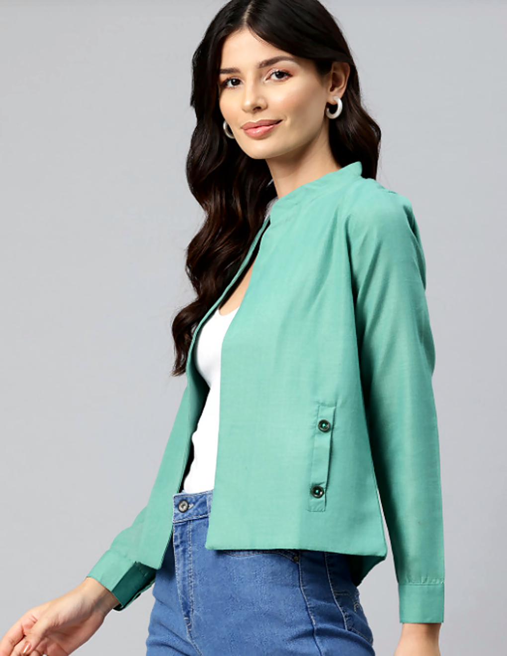 Lightweight Open Front Jacket