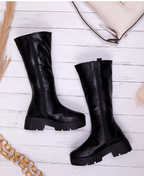 Women Round Toe Zip Winter Boots