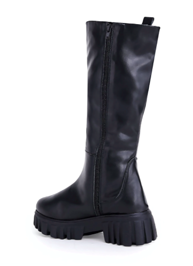 Women Round Toe Zip Winter Boots