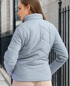 Women Green Outdoor Bomber Jacket