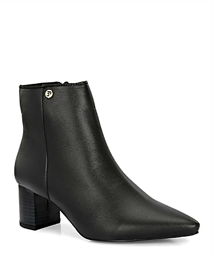 Women Black Solid Synthetic Trendy Ankle Pointed Shape Boots