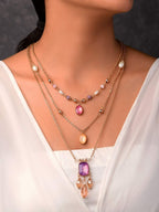 Brass Gold-Plated Layered Necklace