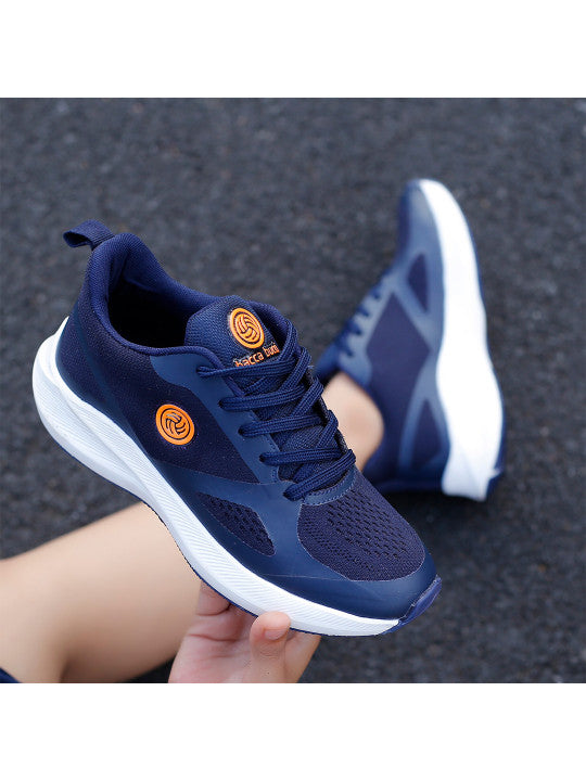 Women Blue Mesh Non-Marking Casual Sports Shoes