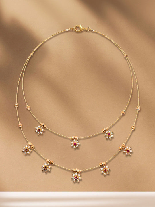 Brass Gold-Plated Layered Necklace