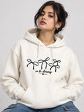 Women Printed Hooded Sweatshirt