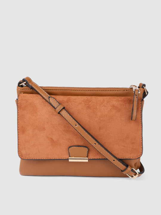 Cassie Solid Structured Sling Bag