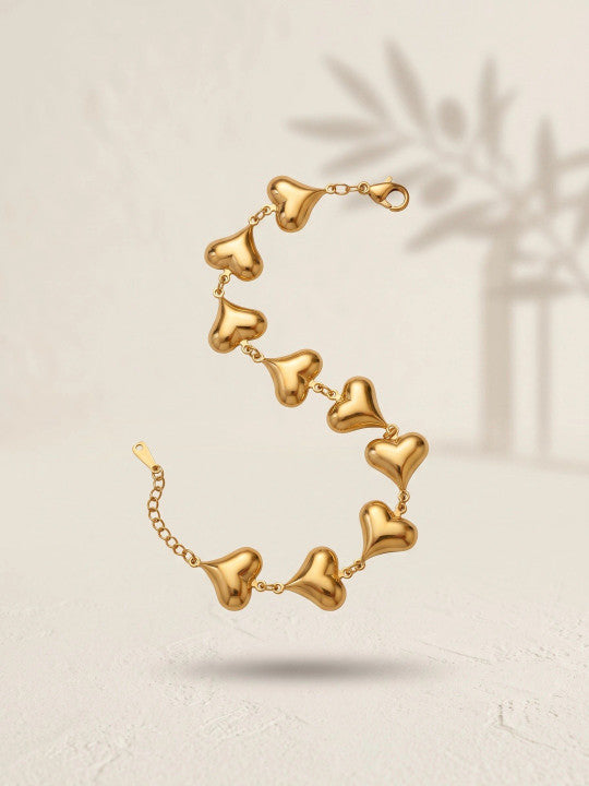 Women Gold-Plated Link Bracelet