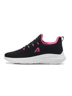Women Black Bridal Rose Elevate Walking Shoes