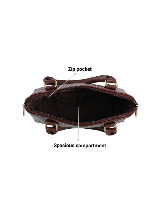 Animal Textured Medium Structured Handheld Bag