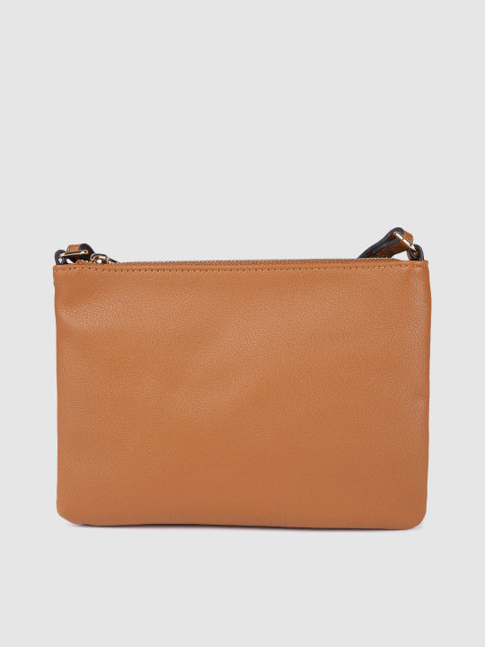 Cassie Solid Structured Sling Bag