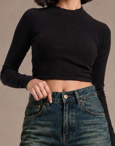 Women Comfort Wide Leg High-Rise Light Fade Stretchable Jeans