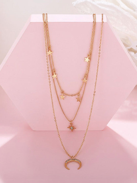 Gold-Plated Layered Necklace