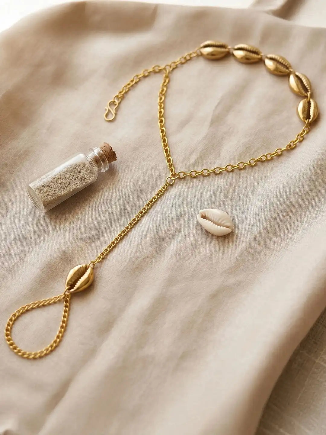 Women Gold-Plated Wraparound Adjustable Bracelet