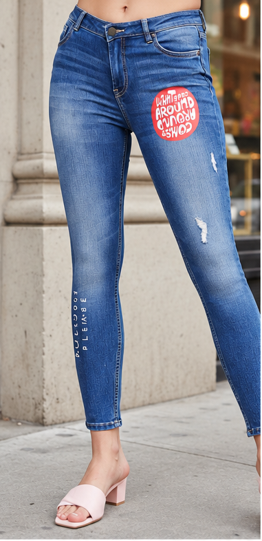 Women Blue Low Distress Light Fade Mid-Rise Skinny Fit Stretchable Jeans
