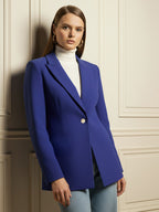 Notched Lapel Single Breasted Blazer