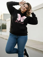 Women Printed Hooded Sweatshirt