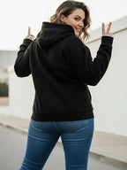 Women Printed Hooded Sweatshirt