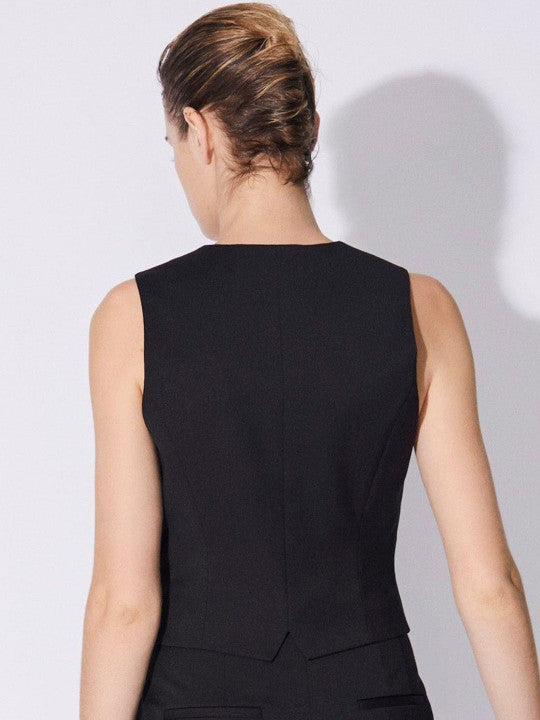 Sleeveless V-Neck Slim-Fit Waistcoat