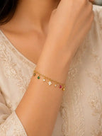 Women Gold-Plated Charm Bracelet