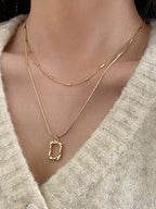Gold-Plated Layered Necklace
